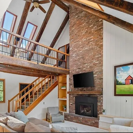 Spacious Mountain Retreat Set On 7 Acres & Pond